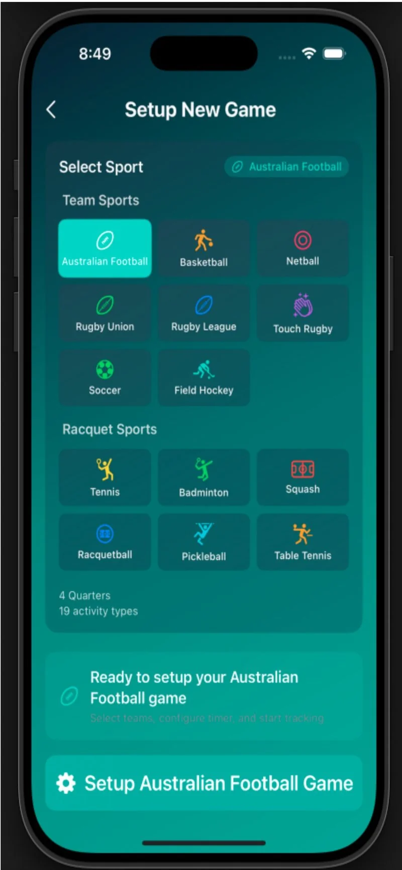 Adding a player in ScorX - quick team setup